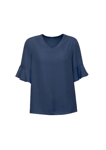 Picture of Biz Corporates, Aria Fluted Sleeve Blouse